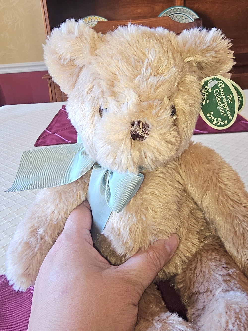 Vintage 1997 Bearington Collection Plush Teddy Bear - "Baby Gus"